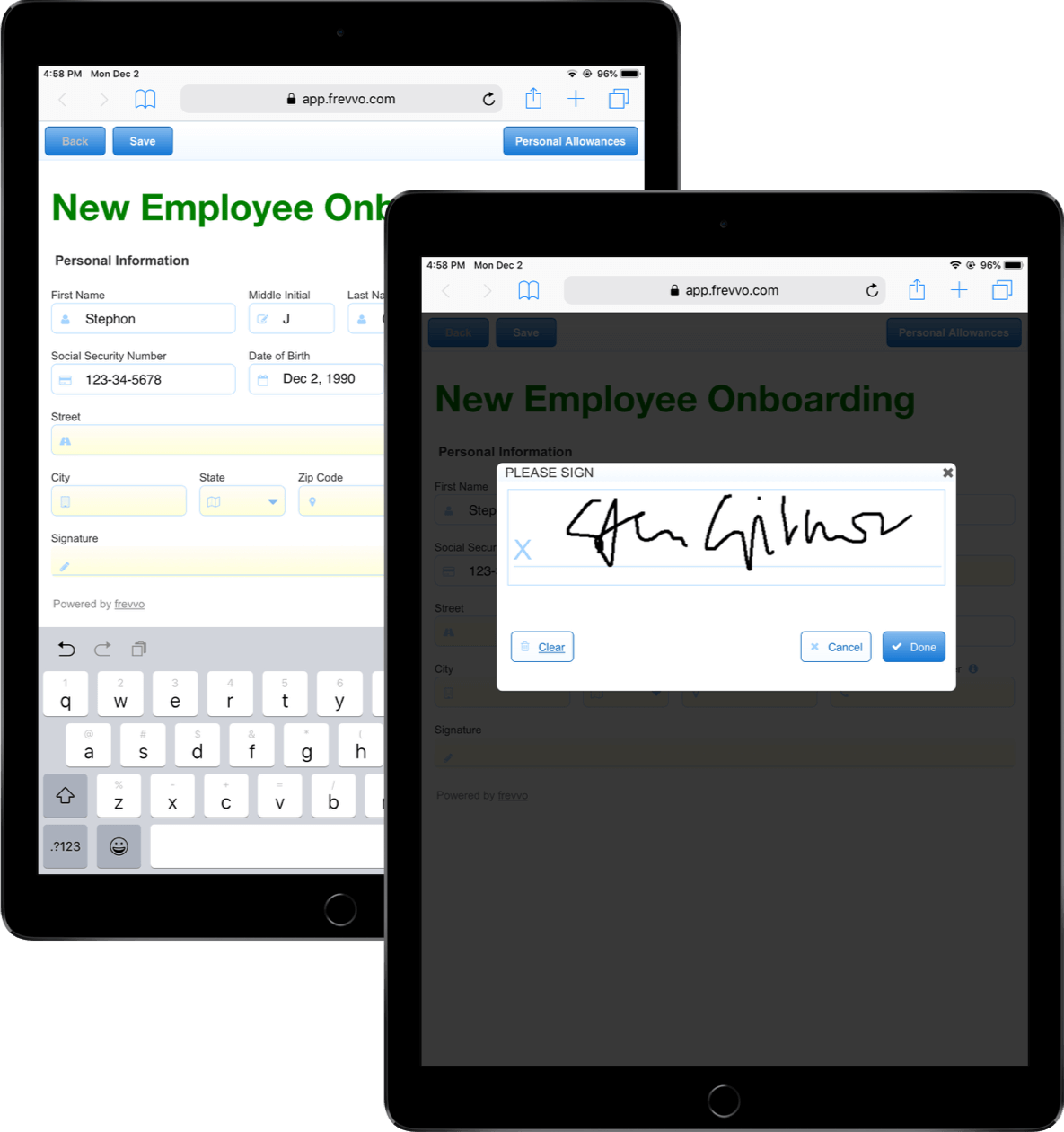 Digital signatures on all devices